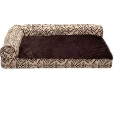 FurHaven Southwest Kilim Pillow Sofa Pet Bed - Desert Brown (Medium) - Image 2