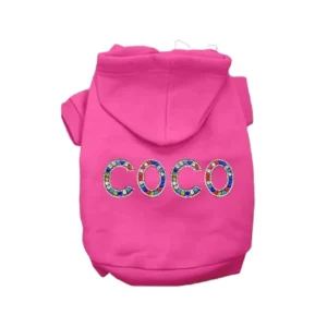 Coco Dog Hoodie - Rhinestone Applique Holiday Sweater for Dogs, Bark Fifth Avenue
