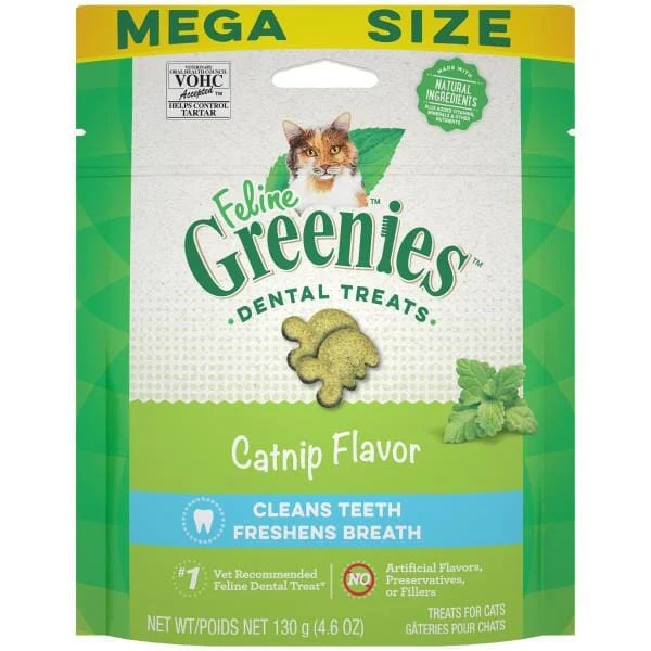 Greenies Feline Catnip Dental Cat Treats - 4.6 oz
