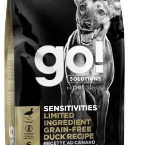 Petcurean GO! Sensitivities LID Grain-Free Duck Recipe Dry Dog Food - 12 lb Bag