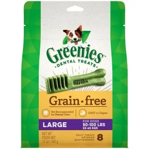Greenies Grain Free Large Treat Pack Dental Dog Treats - 12 oz