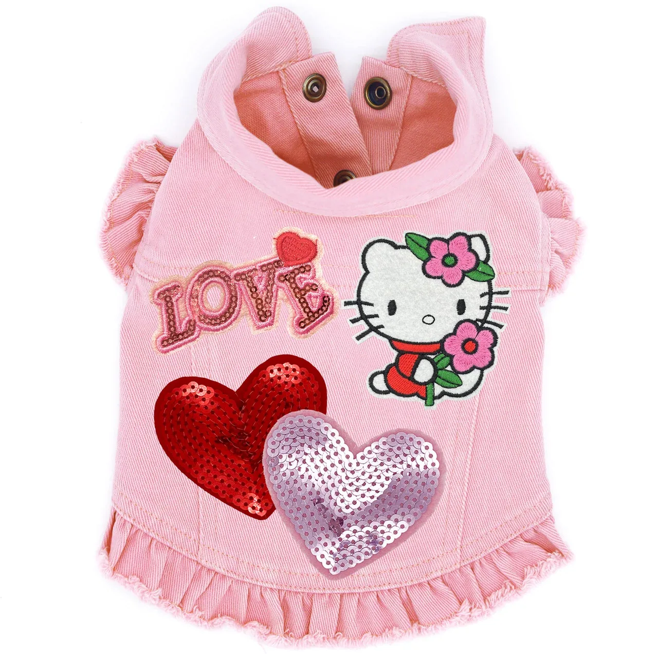 Hello Kitty Denim Jacket in Pink