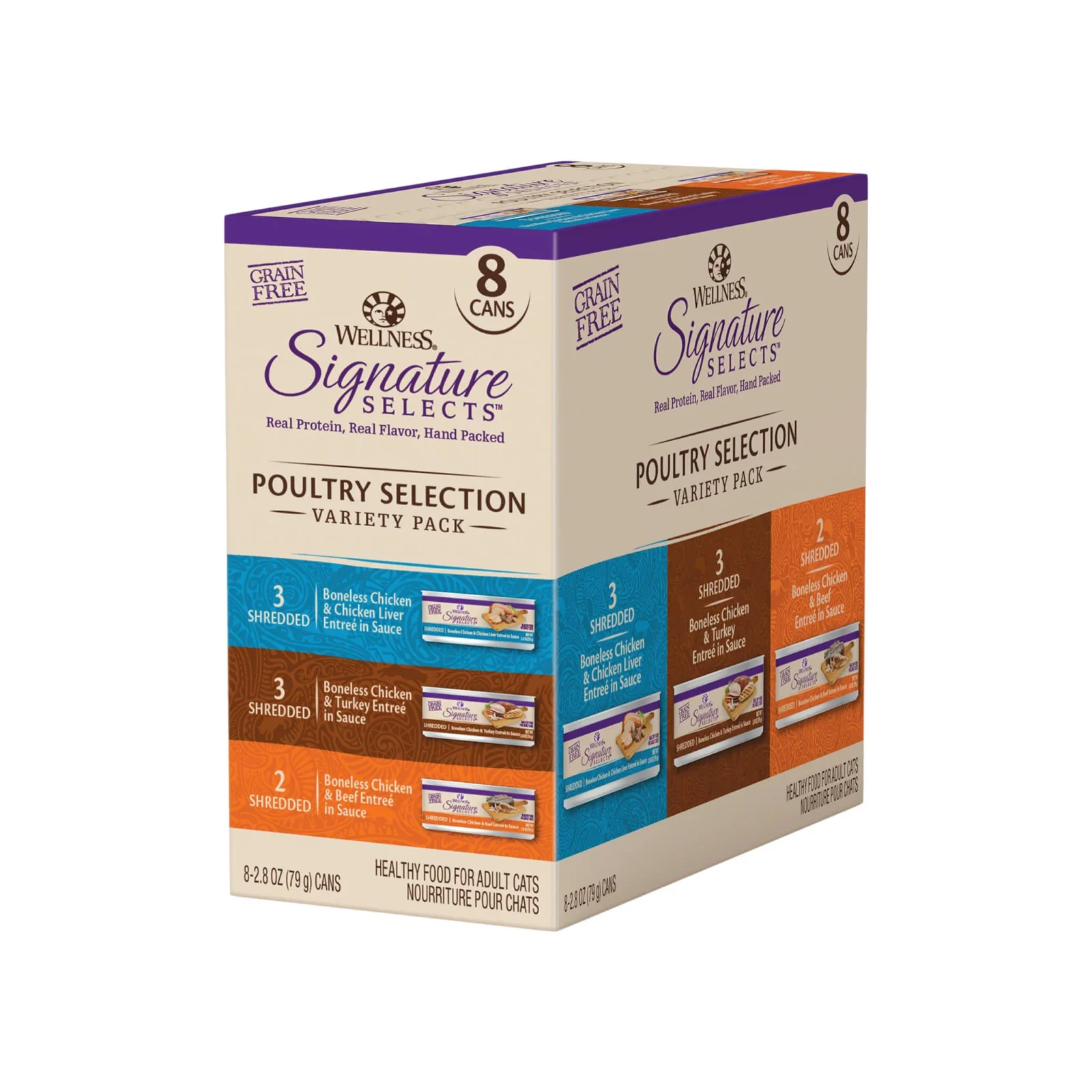 Wellness CORE Signature Selects Grain Free Premium Flaked & Shredded Wet Cat Food - Image 2