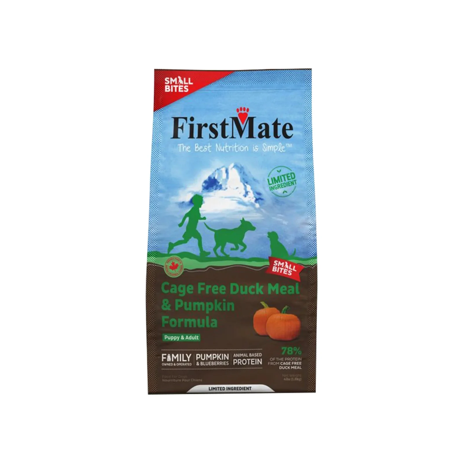 FirstMate Cage Free Duck Meal & Pumpkin Formula Grain Free Dry Dog Food - Image 2