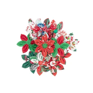 Christmas Star Flower Bows Small, 12 count