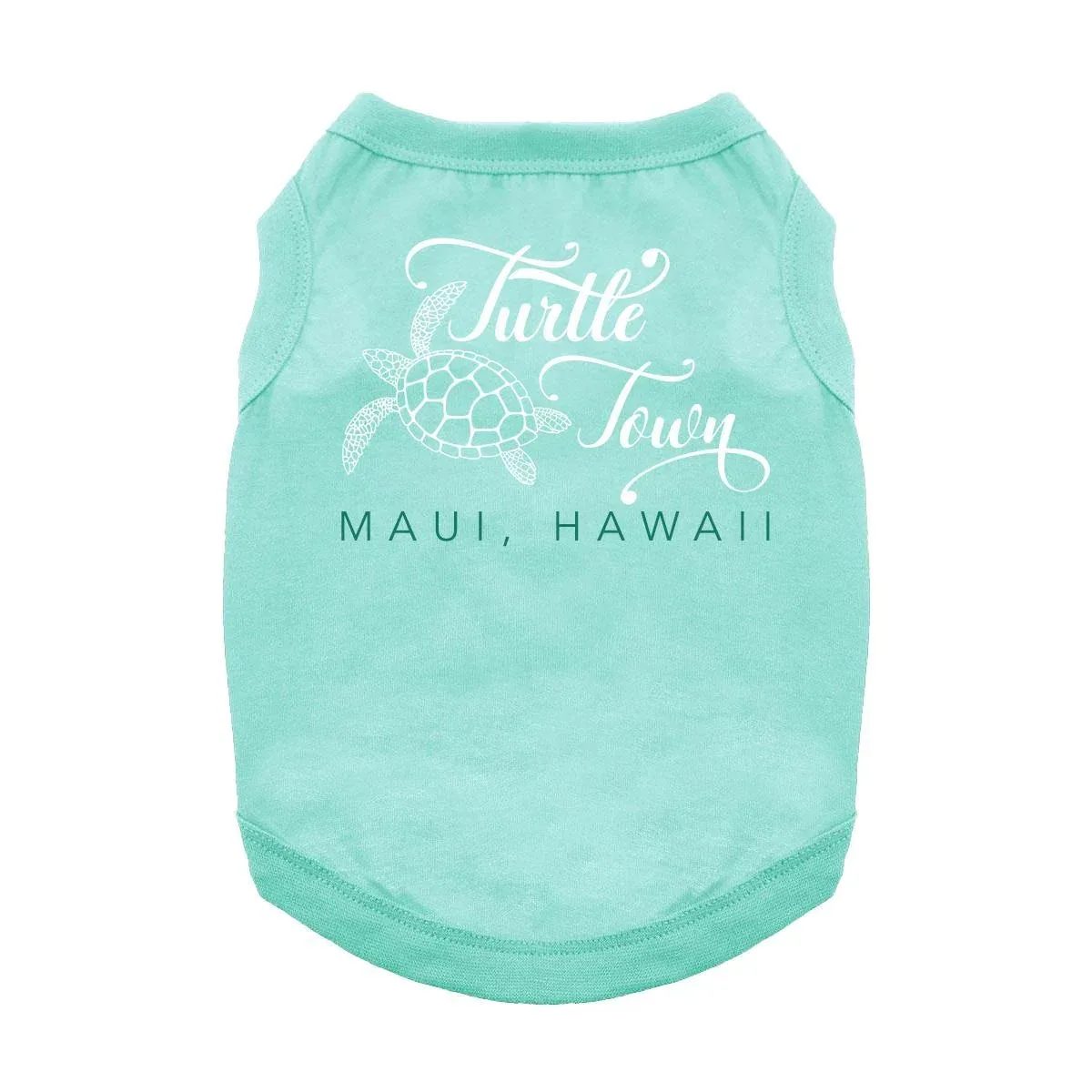 Turtle Town Maui, HI Tank Top - Teal