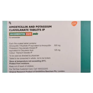 GSK Augmentin 625 Duo Tablet (Amoxycillin & Clavulanic Acid)