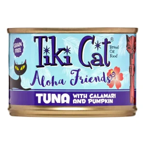 Tiki Cat Grain-Free Aloha Friends Tuna with Calamari & Pumpkin Canned Cat Food - 5.5 oz Cans - Case of 8