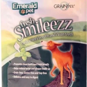 Emerald Pet Fresh Smileezz Grain Free Mini/Small Dog Dental Treats - 24 ct Dental Dispenser