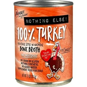 Evanger's 'Against the Grain' Nothing Else Turkey Canned Dog Food - 11 oz Cans - Case of 12