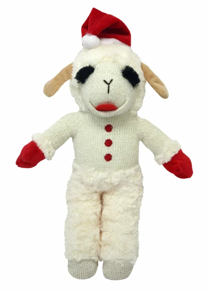 Multipet Lamb Chop Standing with Santa Hat