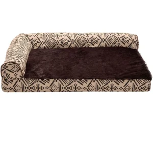 FurHaven Southwest Kilim Pillow Sofa Pet Bed - Desert Brown (Medium)