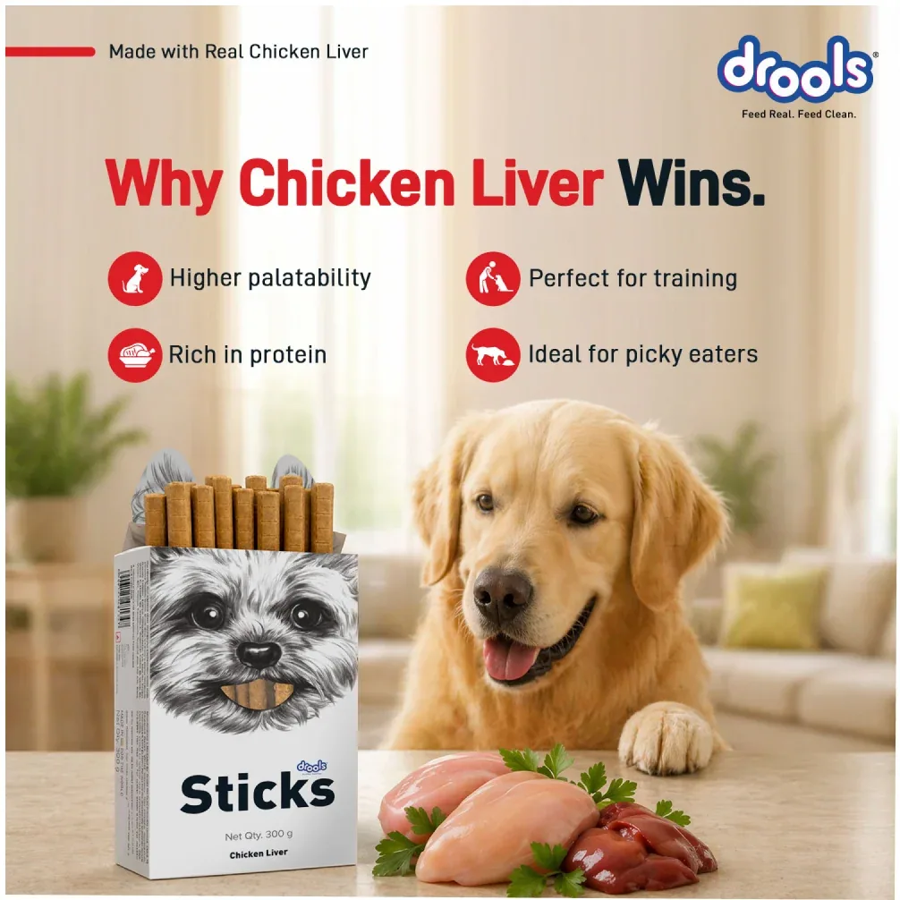Drools Chicken Liver Sticks Dog treats - Image 2