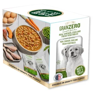 Signature Grain Zero Real Chicken Chunks Gravy Puppy Dog Wet Food