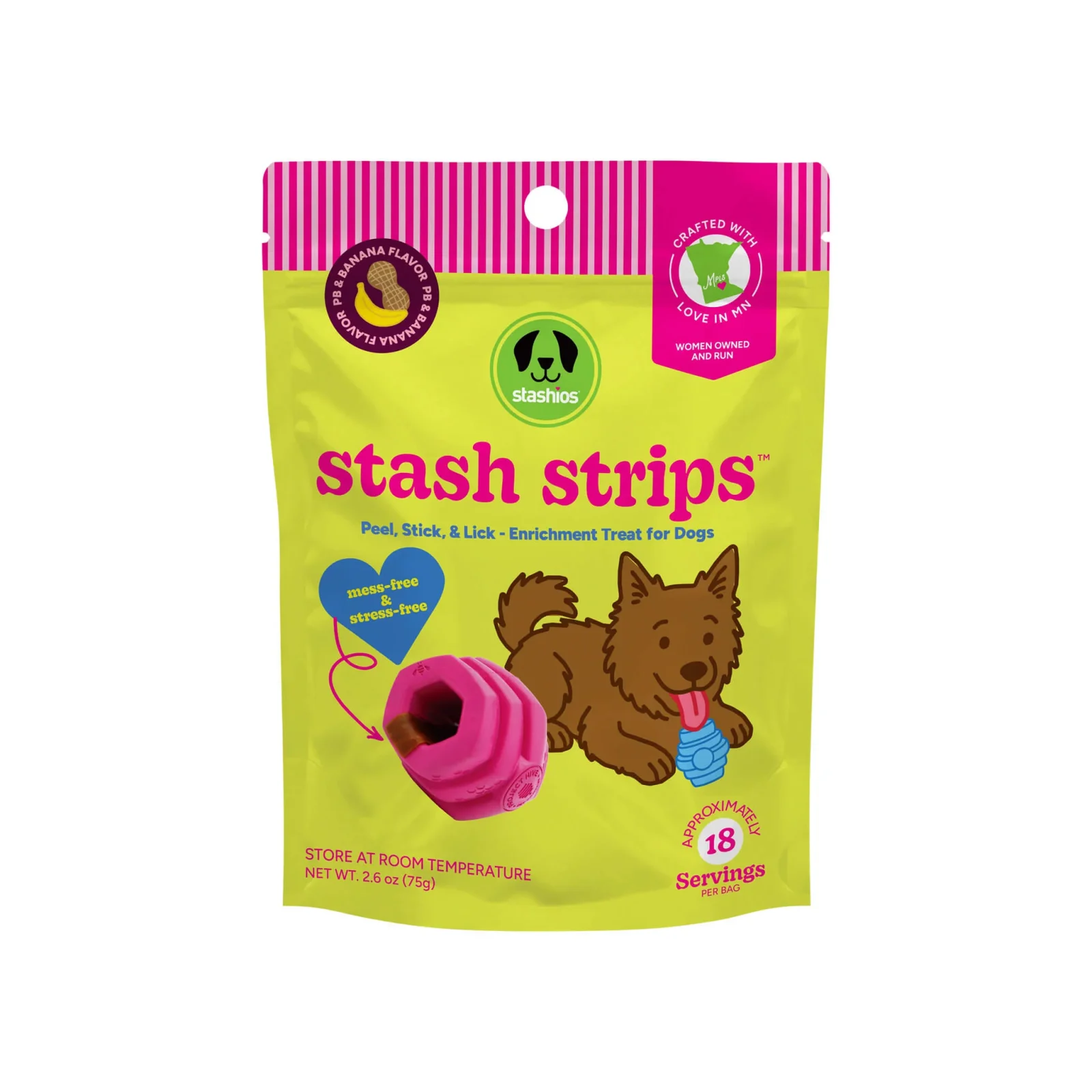 Stashios Stash Strips Peel & Stick Enrichment Treat for Dogs