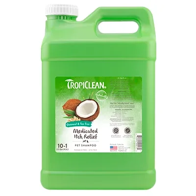 Tropiclean Oatmeal Tea Tree Dog Shampoo, 2.5 Gallons