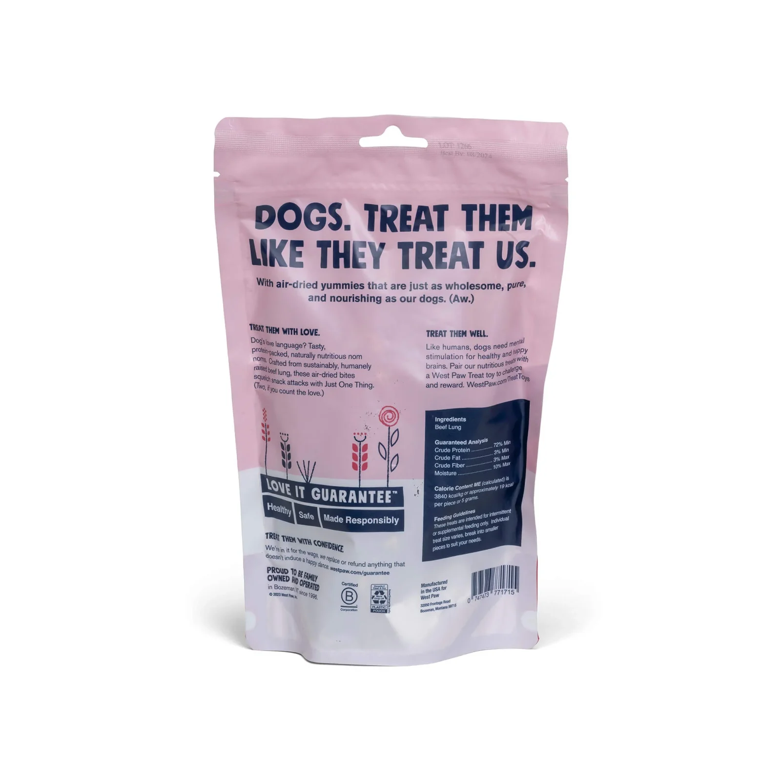 West Paw Single Ingredient Air Dried Dog Treats - Image 2