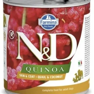 Farmina N&D Quinoa Skin & Coat Quail & Coconut Canned Cat Food - 2.8 oz - Case of 12