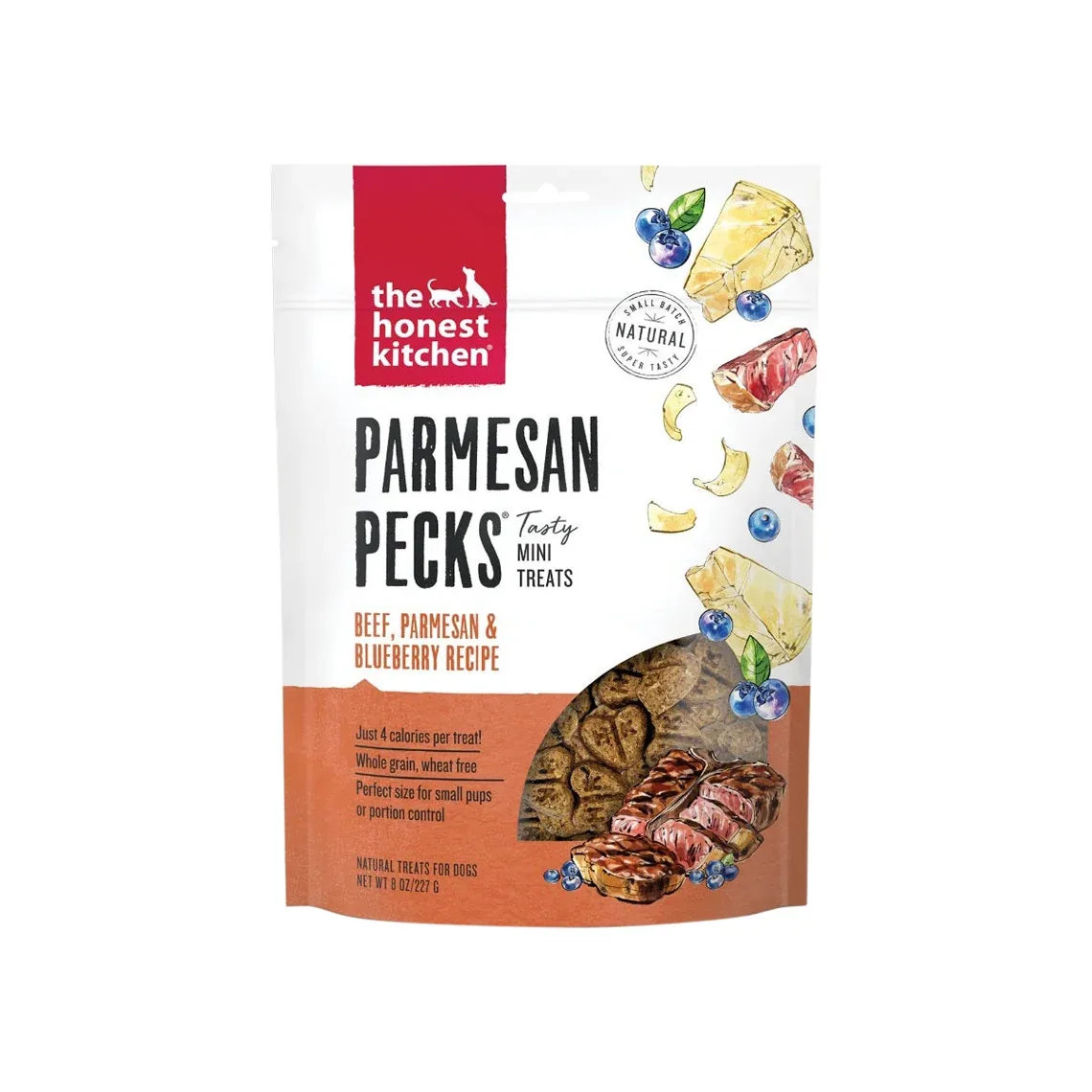 The Honest Kitchen Parmesan Pecks 8 oz Treats for Dogs