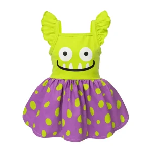 Monster Polka Dot Dog Dress