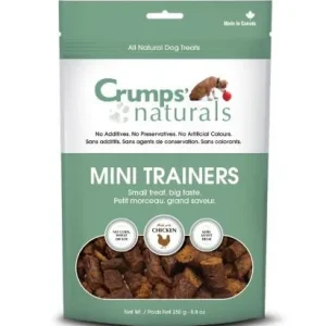Crumps' Naturals Mini Trainers Semi-Moist Chicken Soft and Chewy Dog Treats - 8.8 oz Bag