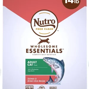 Nutro Adult Cat Salmon & Rice Dry Cat Food - 14 lb Bag