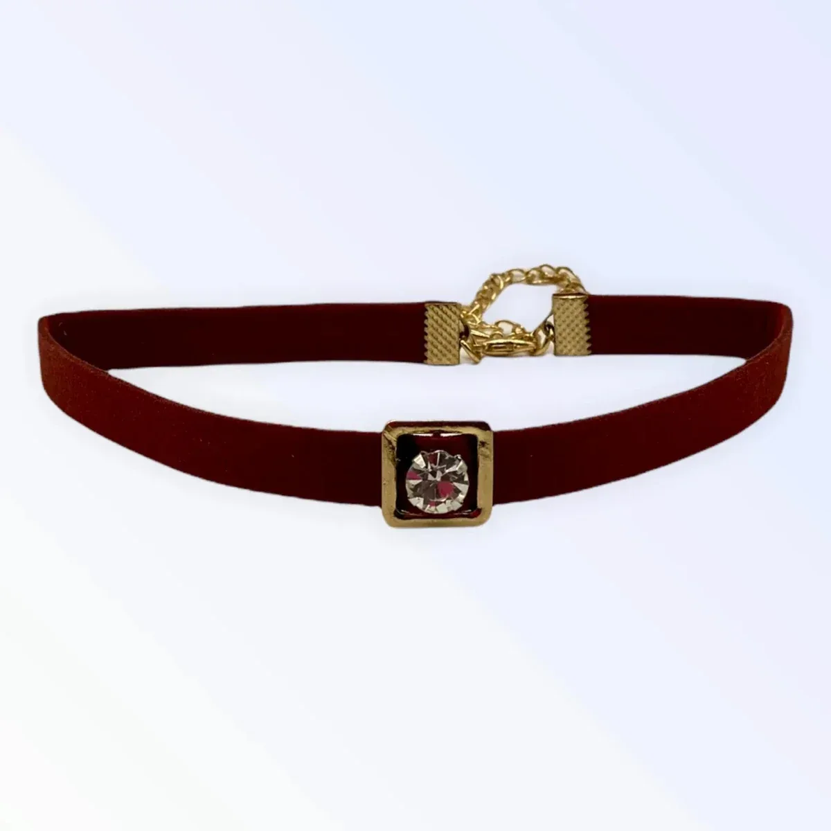 Burgundy Buckle Necklace - Image 2