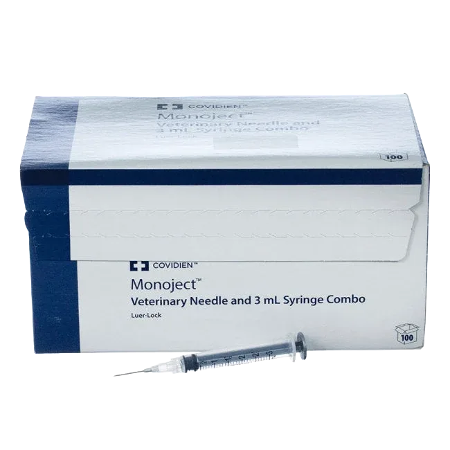 3cc MonoJect™ Syringes with 20 gauge Needles - Image 2