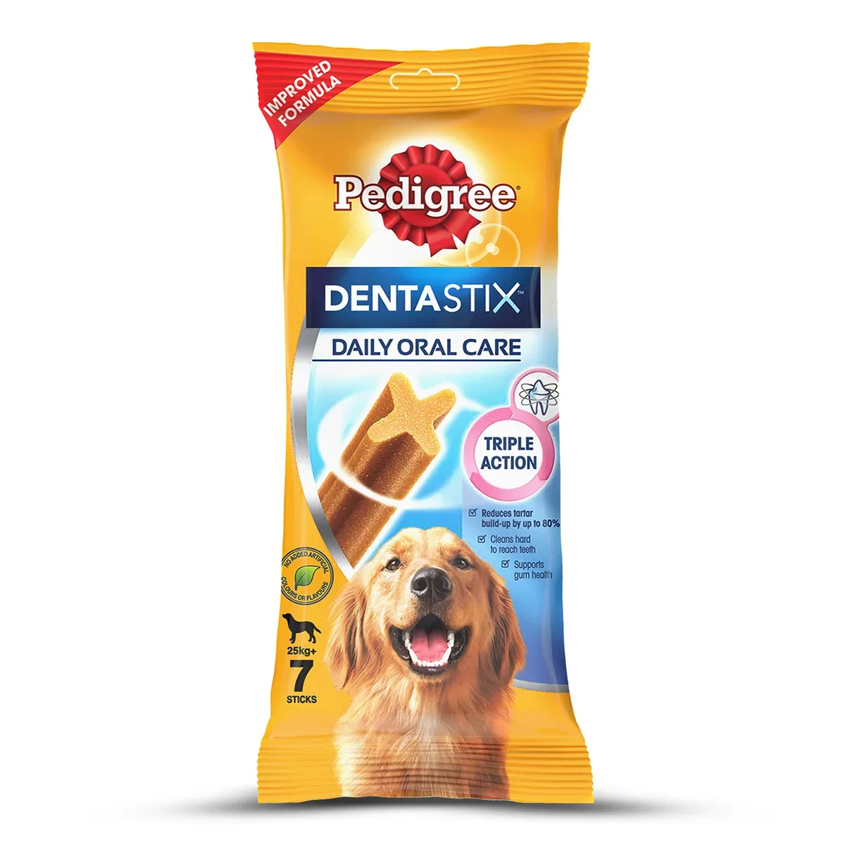 Pedigree Dentastix and Grilled Liver Treats with GiGwi Monkey Plush Toy Combo for Dogs - Image 2