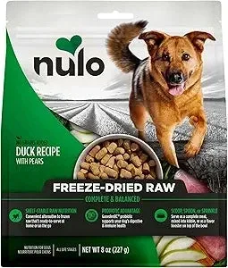 Nulo Grain-Free Freeze-Dried Raw Duck with Pears Complete and Balanced Dry Dog Food