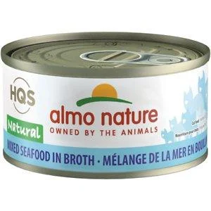 Almo Nature Mixed Seafood Canned Cat Food - 2.47 oz Cans - Case of 24