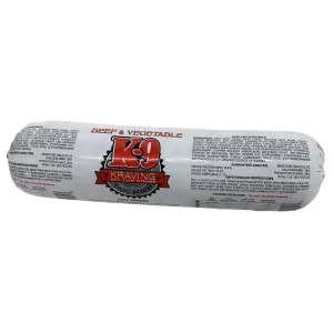 K-9 Kraving Frozen Food Frozen Chubs Beef & Vegetable Dog Food - 5 lb Chub