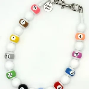 Cue Ball Cutie Beaded Collar