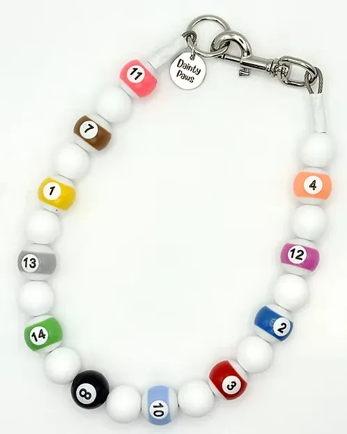 Cue Ball Cutie Beaded Collar