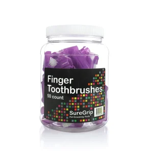 SureGrip Finger Pet Toothbrushes, 50 Pack