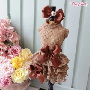 Wooflink Midnight Sonata Dress in Chocolate