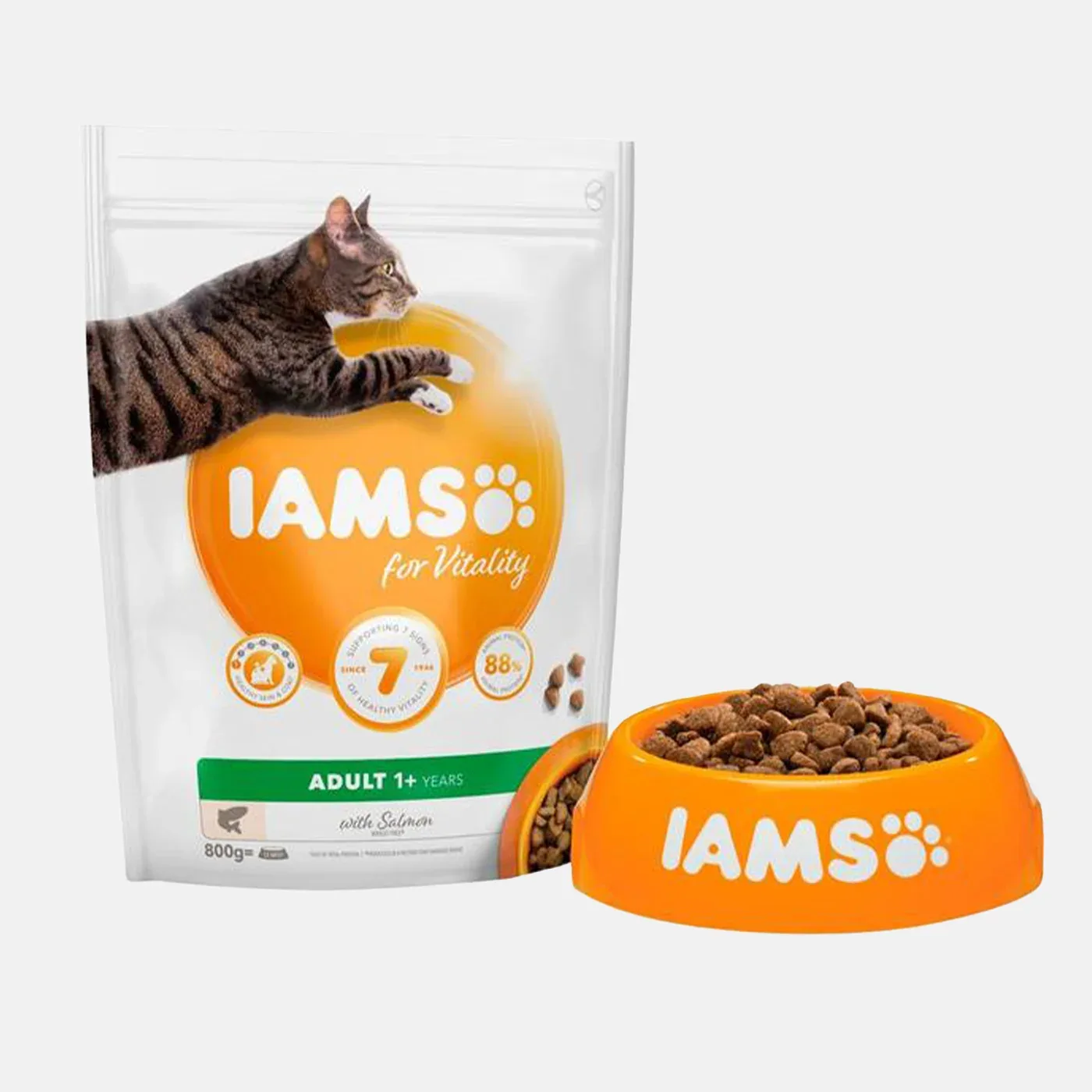 IAMS Vitality Adult Cat Food Salmon - Image 2