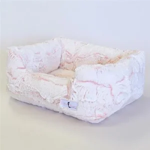 Whisper Dog Bed in Peach