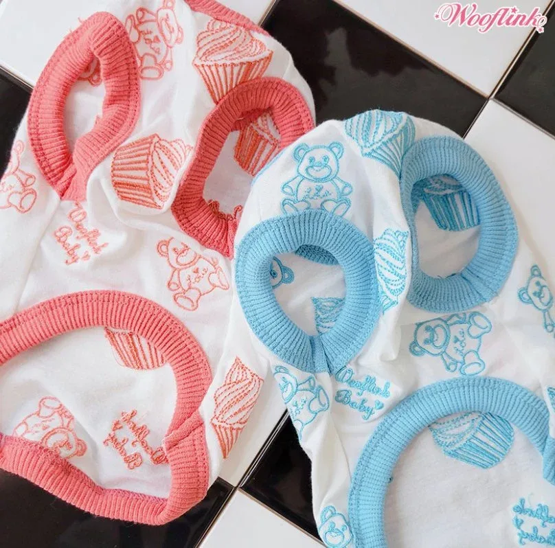 Wooflink BB Loves Cupcake Top - Baby Blue - Image 2