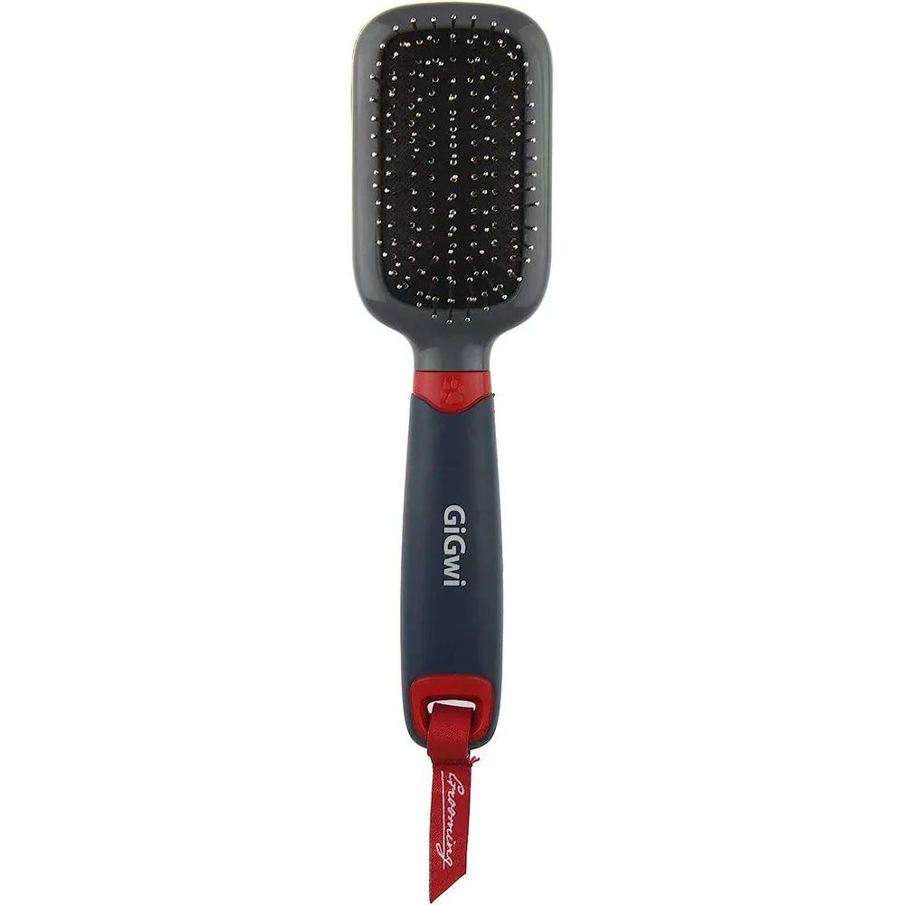GiGwi Massage Brush With Pins For Dogs and Cats (Black)
