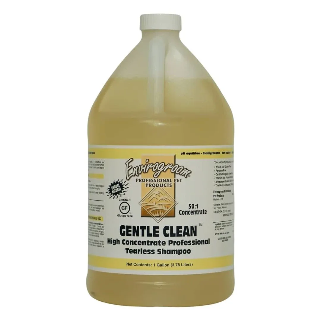 Envirogroom Gentle Clean 50:1 High Concentrate Tearless Shampoo, 1 Gallon