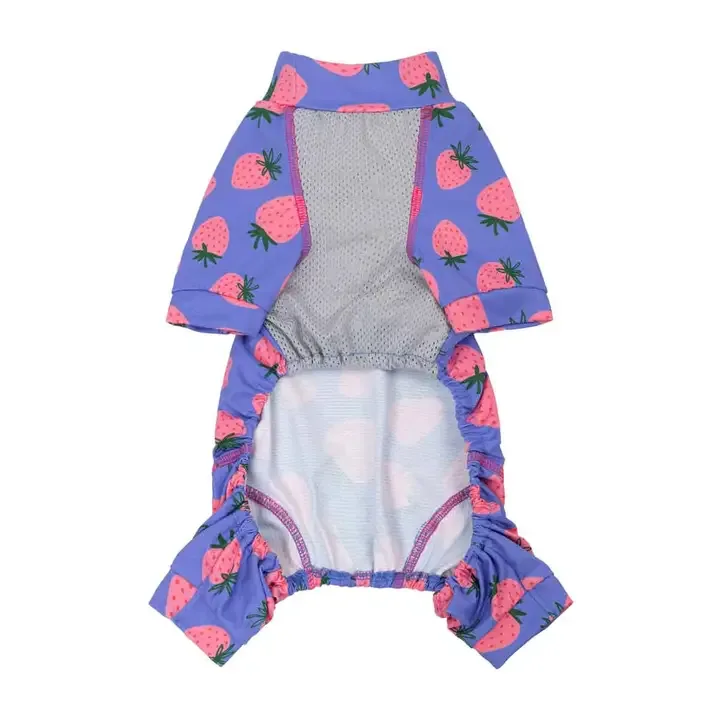 Strawberry Upf 50+ Dog Uv Protection Jumpsuit - Image 2