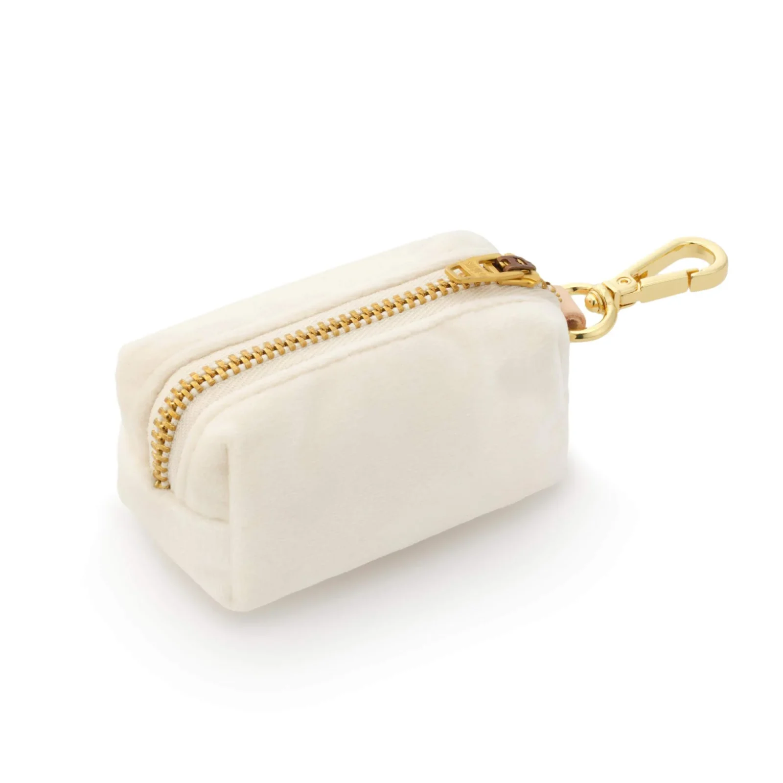 Ivory Velvet Waste Bag Holder - Image 2