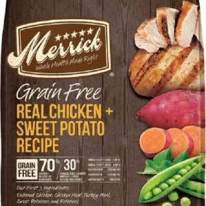 Merrick Grain-Free Senior Dry Dog Food - Chicken & Sweet Potato - 4 lb Bag