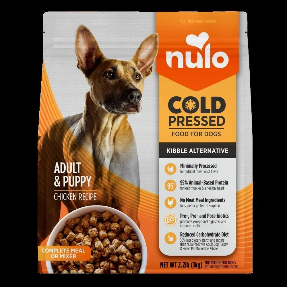 Nulo Cold Pressed Chicken Recipe Kibble Alternative Meal and Mixer Puppy and Adult Dry Dog Food - Image 2