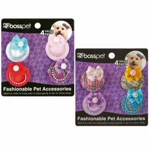 Hat Bow W Clip On Card, 4-Count