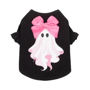 Bow Ghost Ruffle Halloween Shirt