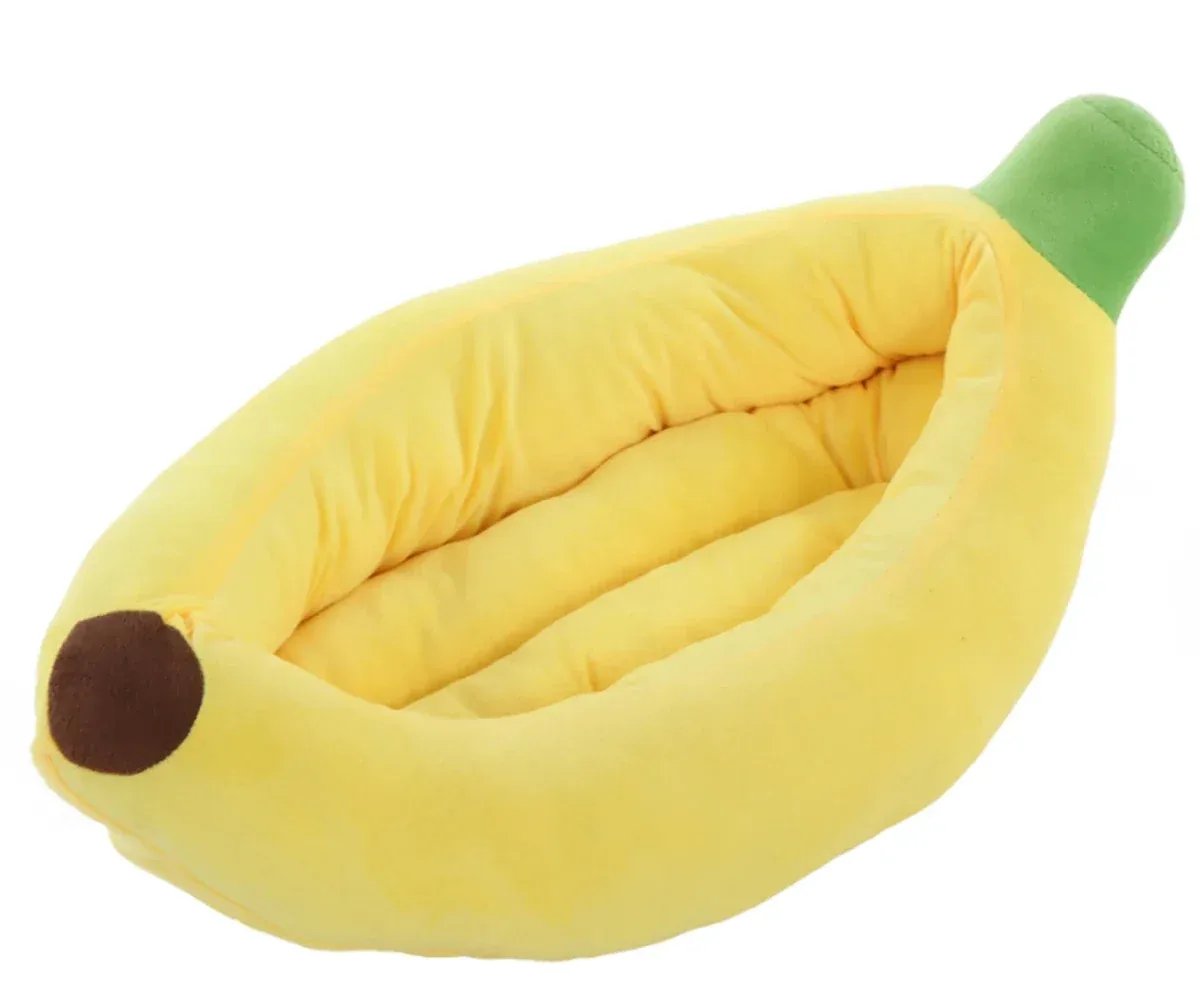 Small Banana Shaped Dog Bed - Image 2