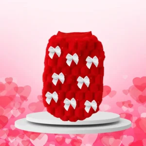 My Tiny Bows Furry Dog Sweater - Valentine's Day Dog Sweater