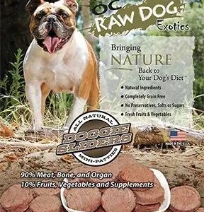 OC Raw Frozen Foods Goat & Produce Sliders Raw Frozen Dog Food - 4 lb Bag